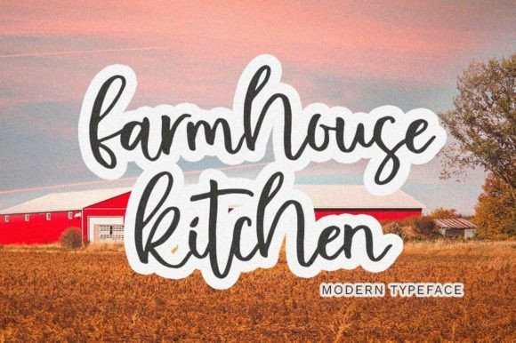 Farmhouse Kitchen: A Handwritten Font with Authentic Character