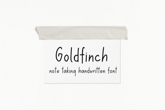 Goldfinch: The Sweet, Friendly Handwritten Font for Creative Projects