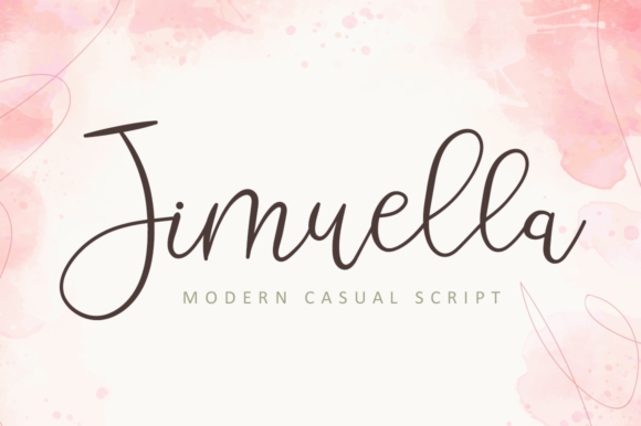 Jimuella: A Flowing Handwritten Font with Timeless Style
