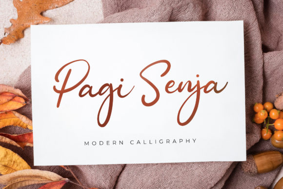 Pagi Senja: A Flowing Handwritten Font for Timeless Design