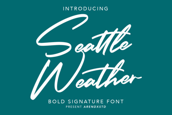 Seattle Weather: A Handwritten Font with Contemporary Class