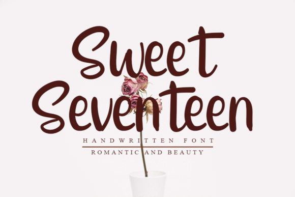 Sweet Seventeen: An Elegant Handwritten Font for Timeless Designs