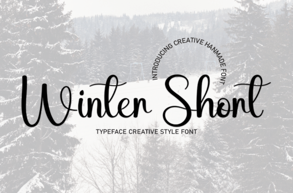 Winter Short: A Sweet, Friendly Font for Invitations & Cards